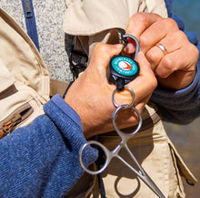 Load image into Gallery viewer, Boomerang Fishing Zinger - Fishing tool retractor with Dupont Kevlar fiber.